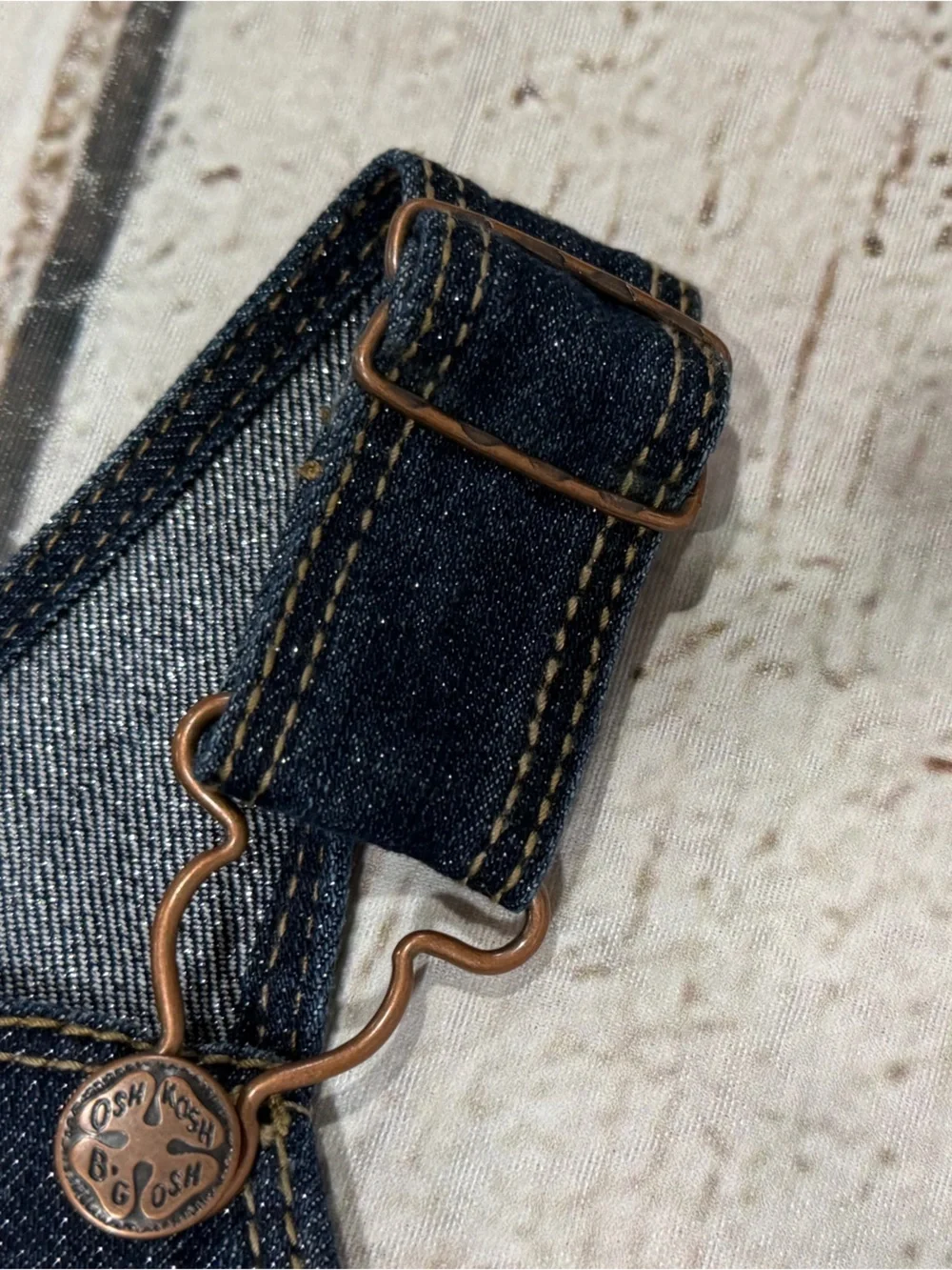 Oshkosh B'Gosh Blue Denim Overalls Size 24 Months New Kid Jeans